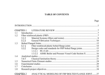 Analysis of Fiber Reinforced Plastic Bolted Flange Joints