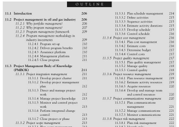Project Management IN the Oil and  Gas  11