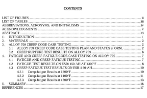 FATIGUE, AND CREEP-FATIGUE TESTING OF ALLOY 709 BASE METAL AT ORNL