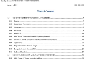 Structural Design Criteria for Structures, Systems and Components