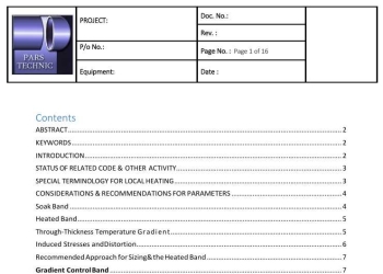 RECOMMENDED PRACTICES FOR LOCAL POSTWELD HEAT TREATMENT