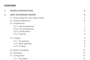 HEATEX  PLATE HEAT EXCHANGERS TECHNICAL INFORMATION