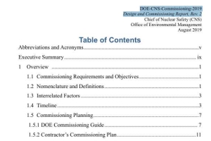 DOE-CNS-Commissioning-2019 Design and Commissioning Report, Rev. 2