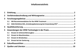 Höherfrequente Hämmerverfahren – Vorstellung der neuen DASt-Richtlinie 026