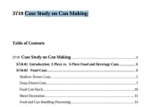 Case Study on Can Making