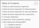 Steel Structure Inspection