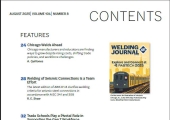 美国焊接学会杂志2025年第08期 AWS Welding Journal - 2025 08