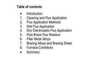 铝钎焊与非腐蚀性助焊剂NOCOLOK® 助焊剂技术的最新发展与趋势