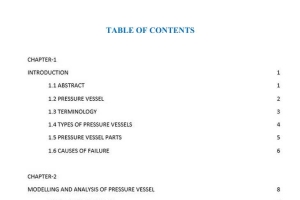 PRESSURE ANALYSIS OF THIN-CYLINDRICAL PRESSURE VESSE