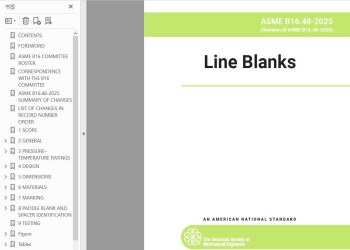 ASME B16.48-2025 Line Blanks管线盲板-原版带书签可跳转