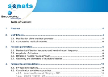 Fatigue life improvement of welded structures by Ultrasonic Needle Peening