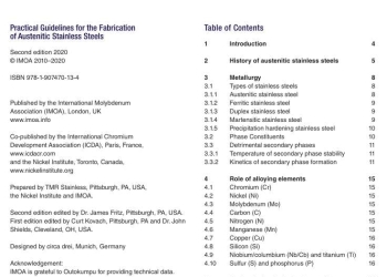 Practical Guidelines for the Fabrication of Austenitic Stainless Steels