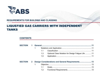 Requirements for Building and Classing Liquefied Gas Carriers with Independent