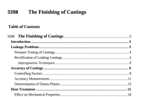 The Finishing of Castings