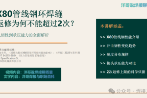 焊缝返修为何不能超过2次？（PPT）