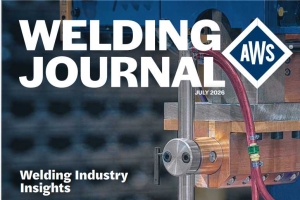 美国焊接学会杂志2026年第7期 AWS Welding Journal - 2026 07