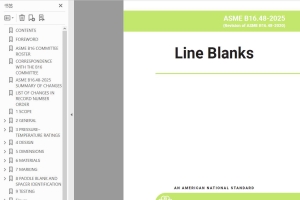ASME B16.48-2025 Line Blanks管线盲板-原版带书签可跳转