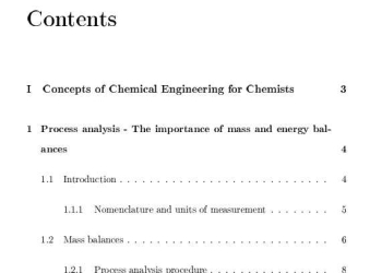 Process analysis The importance of mass and energy balances