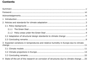 Expected implications of climate change on the corrosion of structures