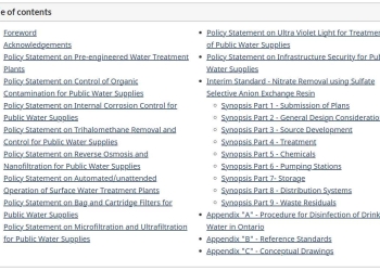 Design Guidelines for First Nations Water Works