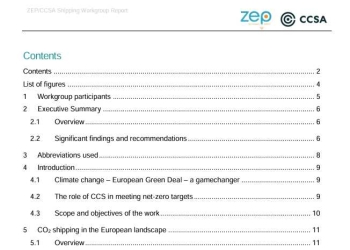 Guidance for CO2 transport by ship