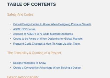 2020 Pressure Vessel & Heat Exchanger Design Guidelines and Resources