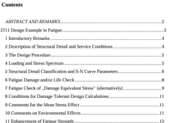 Design Example in Fatigue Based on European Standard ENV 1999-2 (Eurocode 9)