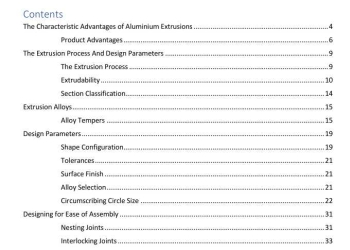 ALUMINIUM EXTRUSION MANUAL