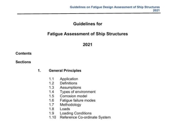 Guidelines on Fatigue Design Assessment of Ship Structures 2021