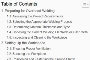 Overhead Welding Best Practices