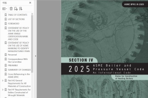 ASME Sec IV-2025 Rules for construction of heating boilers 原版