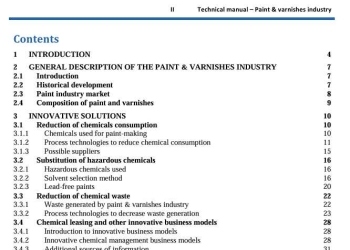 Technical Manual Paint and Varnishes Industry