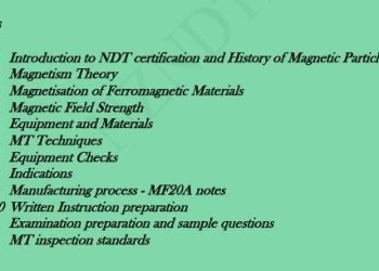 Magnetic Particle Inspection Level 2