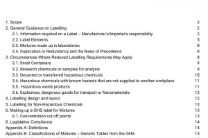 HS429 Labelling of Hazardous Chemicals Guideline