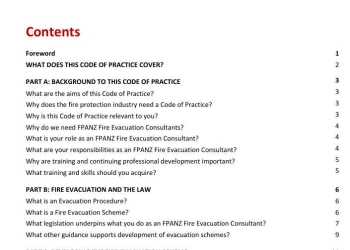 Code of Practice for FPANZ Fire Evacuation Consultants