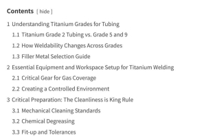 How to Weld Titanium Tubes Professional TIG Guide