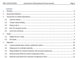 Assessment of Equivalency Pressure Vessels