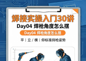 焊枪角度怎么摆？平/立/横/仰标准持枪姿势