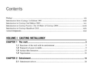 Metal Casting Processes, Metallurgy, Techniques and Design