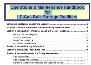 Operations & Maintenance Handbook for LP-Gas Bulk Storage Facilities