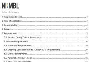 User Requirement Specification (URS) for General Equipment