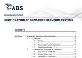 ABS Requirements for Certification of Container Securing Systems 2026