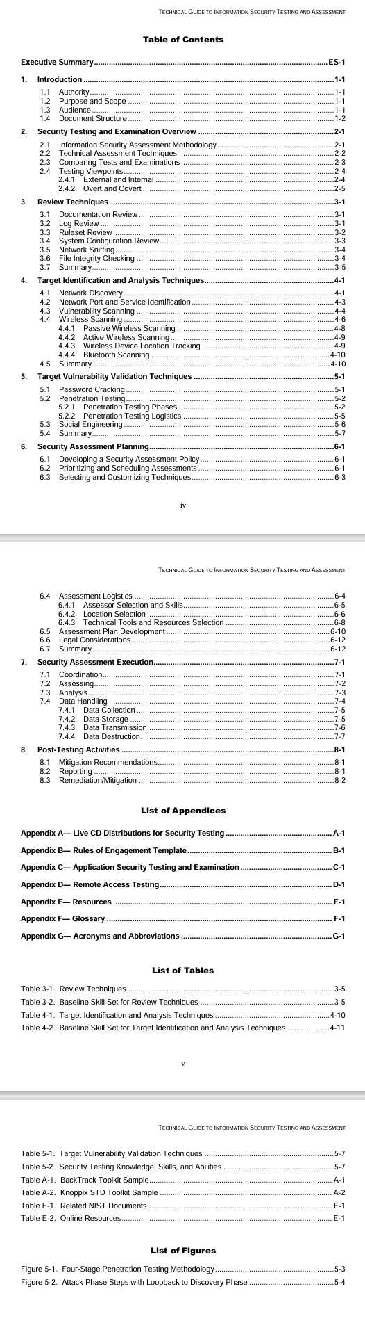 Technical Guide to Information Security Testing and Assessment