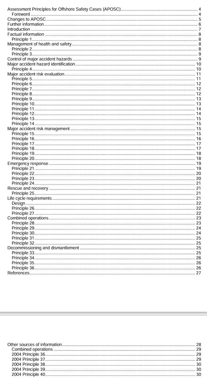 Assessment Principles for Offshore Safety Cases (APOSC)