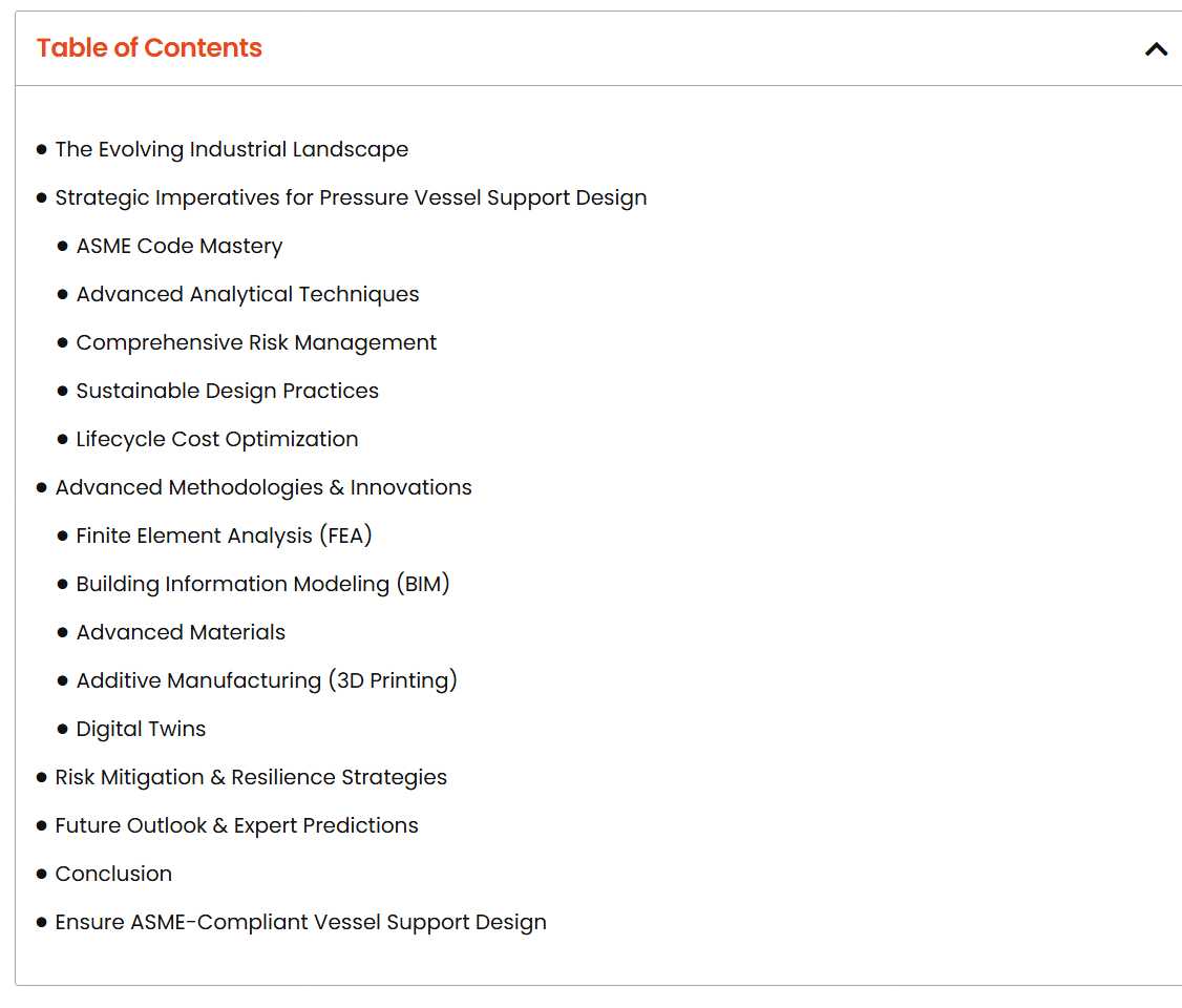 Pressure Vessel Support Design：ASME Compliance Guide for Industrial Engineers